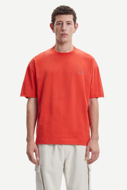 Samsoe & Samsoe Joel T-shirt  Valiant Poppy