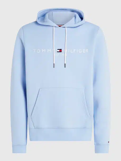 Tommy Hilfiger Logo Hoody Vessel Blue