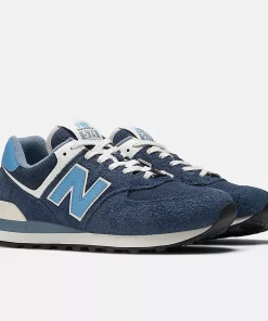 New Balance 574 Navy With Light Blue