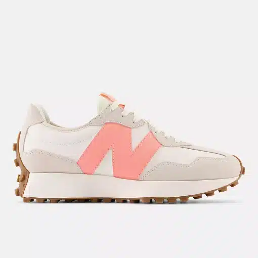 New Balance 327 Courtside Moonbeam With Grapefruit