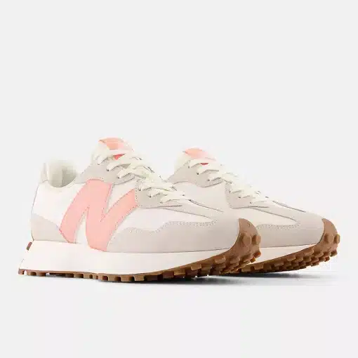 New Balance 327 Courtside Moonbeam With Grapefruit
