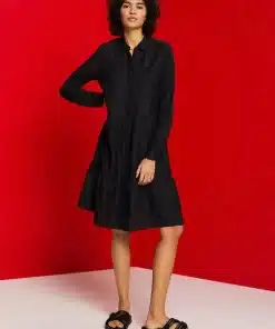 Esprit Linen Dress Black