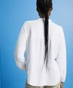 Esprit Linen Blend Blouse White
