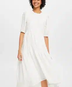 Esprit Midi Dress Off White