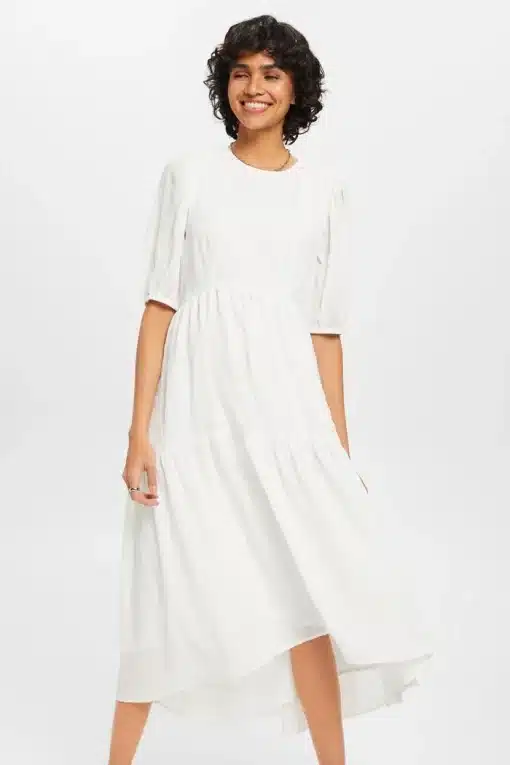 Esprit Midi Dress Off White