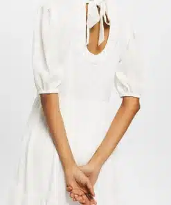 Esprit Midi Dress Off White