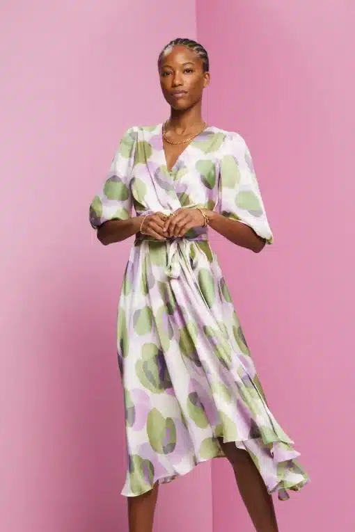 Esprit Print Dress Lavender