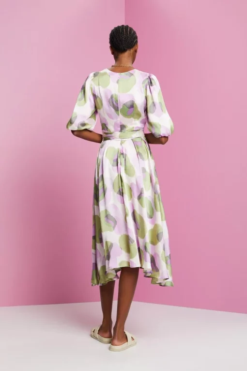 Esprit Print Dress Lavender