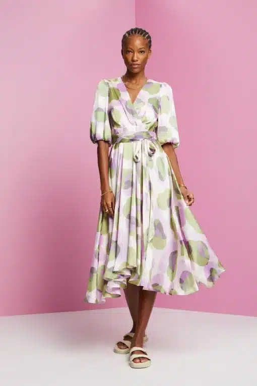 Esprit Print Dress Lavender