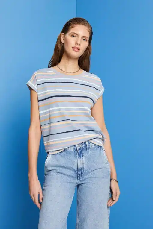 Esprit Stripe T-shirt Light Blue Lavender