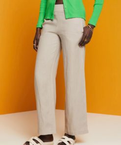 Esprit Linen Pants Light Taupe