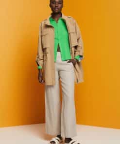 Esprit Linen Pants Light Taupe