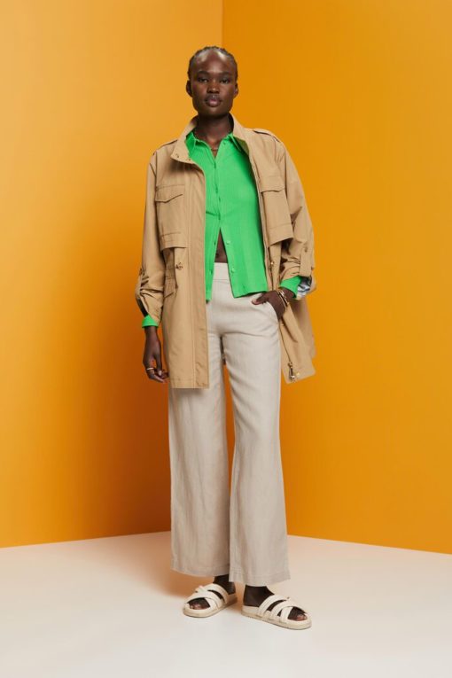 Esprit Linen Pants Light Taupe