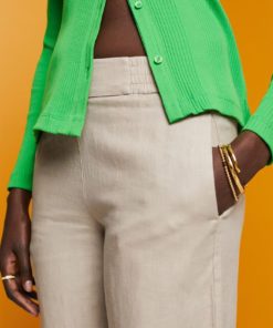 Esprit Linen Pants Light Taupe