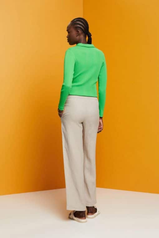 Esprit Linen Pants Light Taupe