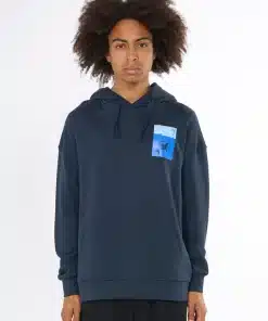 Knowledge Cotton Apparel Whale Hood Total Eclipse
