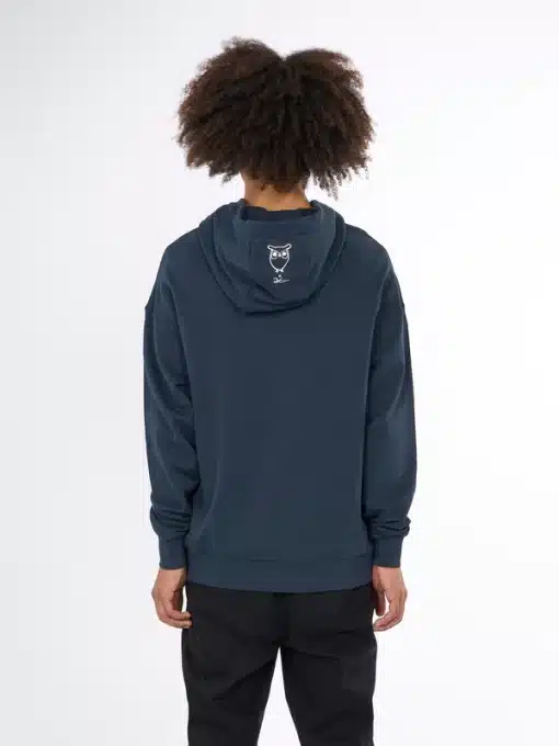 Knowledge Cotton Apparel Whale Hood Total Eclipse