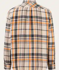 Knowledge Cotton Apparel Relaxed Fit Big Checked Shirt Navy Check