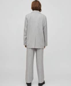 Vila Show Loose Blazer Light Grey Melange