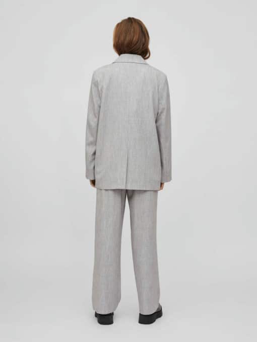 Vila Show Loose Blazer Light Grey Melange