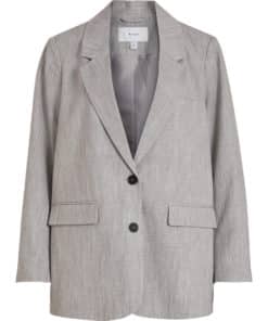Vila Show Loose Blazer Light Grey Melange
