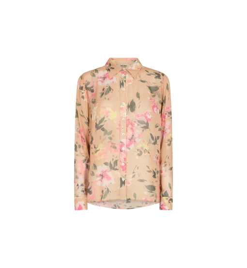 Mos Mosh Taylor Flor Shirt Tan