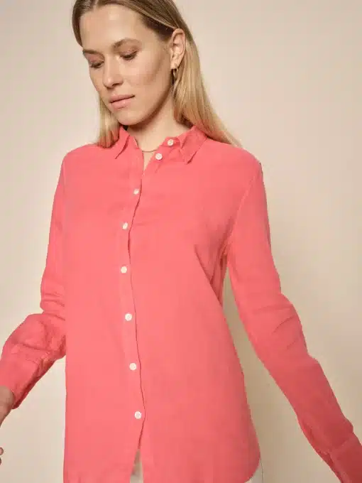 Mos Mosh Karli Linen Shirt Teaberry