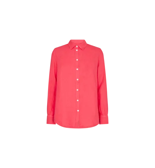 Mos Mosh Karli Linen Shirt Teaberry