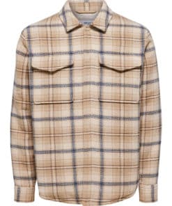Selected Homme Pan Shacket Incence/Blue