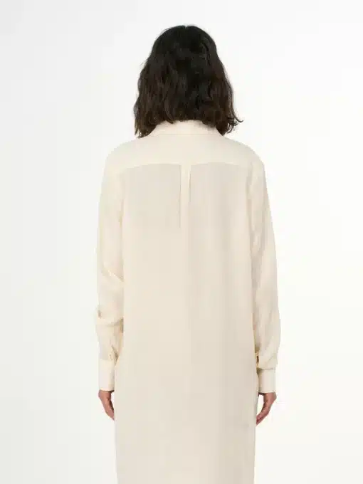 Knowledge Cotton Apparel Classic Linen Dress Buttercream