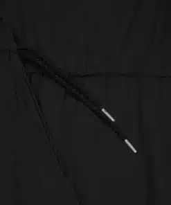 Knowledge Cotton Apparel Poplin O-Neck Short Sleeve Dress Black Jet