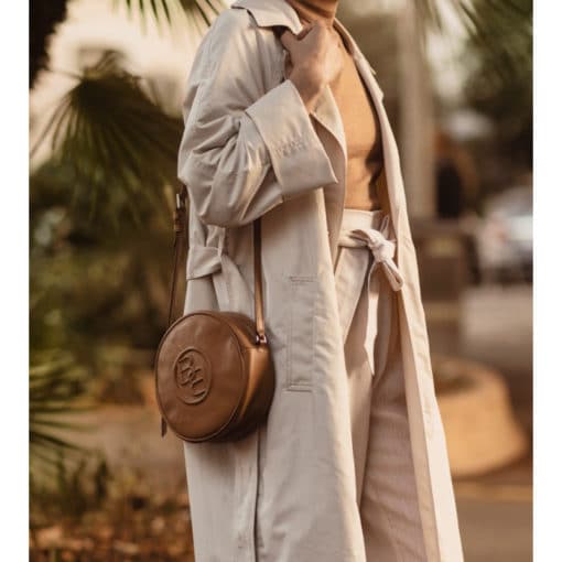 Balmuir Essen Round Crossbody Bag Tan