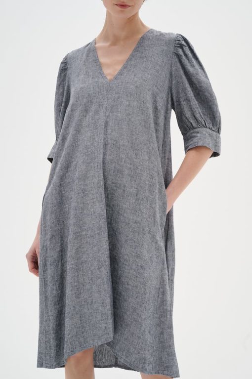 InWear Kikol Yanca Dress Marine Blue Melange