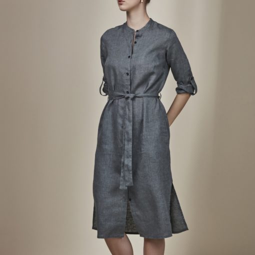 Stenströms Anette Linen Dress Grey