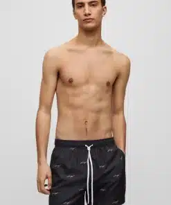 Hugo Goat Swim Shorts Black