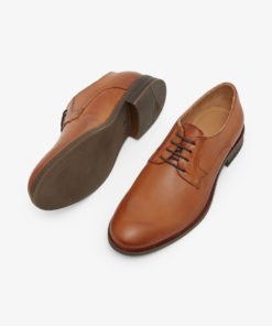 Bianco Biabyron Leather Derby Brandy
