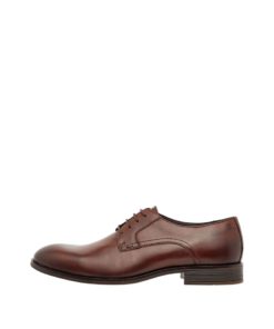 Bianco Biabyron Leather Derby Dark Brown