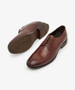 Bianco Biabyron Leather Derby Dark Brown