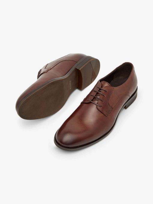 Bianco Biabyron Leather Derby Dark Brown