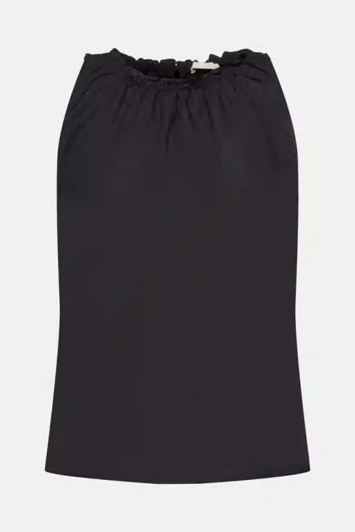 Esprit Linen Blend Top Black