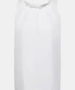 Esprit Linen Blend Top White