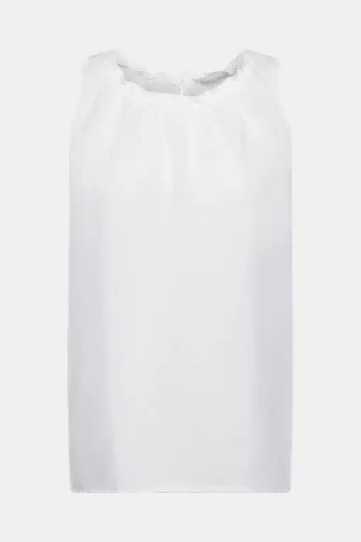 Esprit Linen Blend Top White