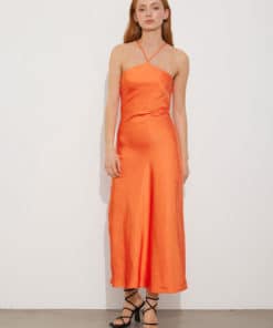 Envii Enpapaya Midi dress Red Orange