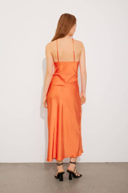 Envii Enpapaya Midi dress Red Orange