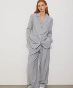 Envii Engrape Blazer Grey Pinstripe