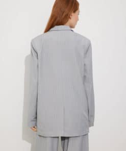 Envii Engrape Blazer Grey Pinstripe