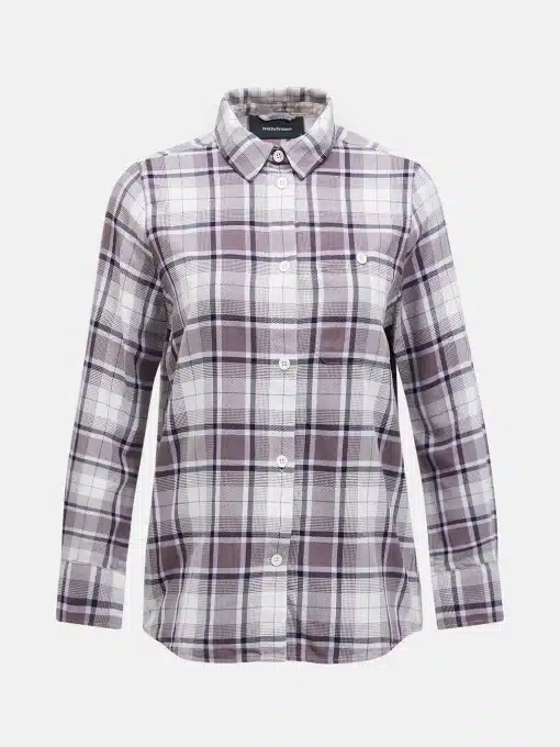 Peak Performance Cotton Flannel Shirt Women Check