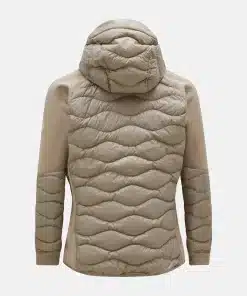 Peak Performance Helium Hybrid Down Hood Jacket Men Avid Beige