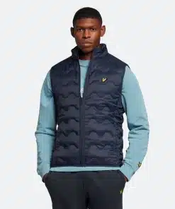 Lyle & Scott Crest Quilted Gilet Dark Navy