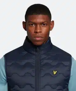 Lyle & Scott Crest Quilted Gilet Dark Navy